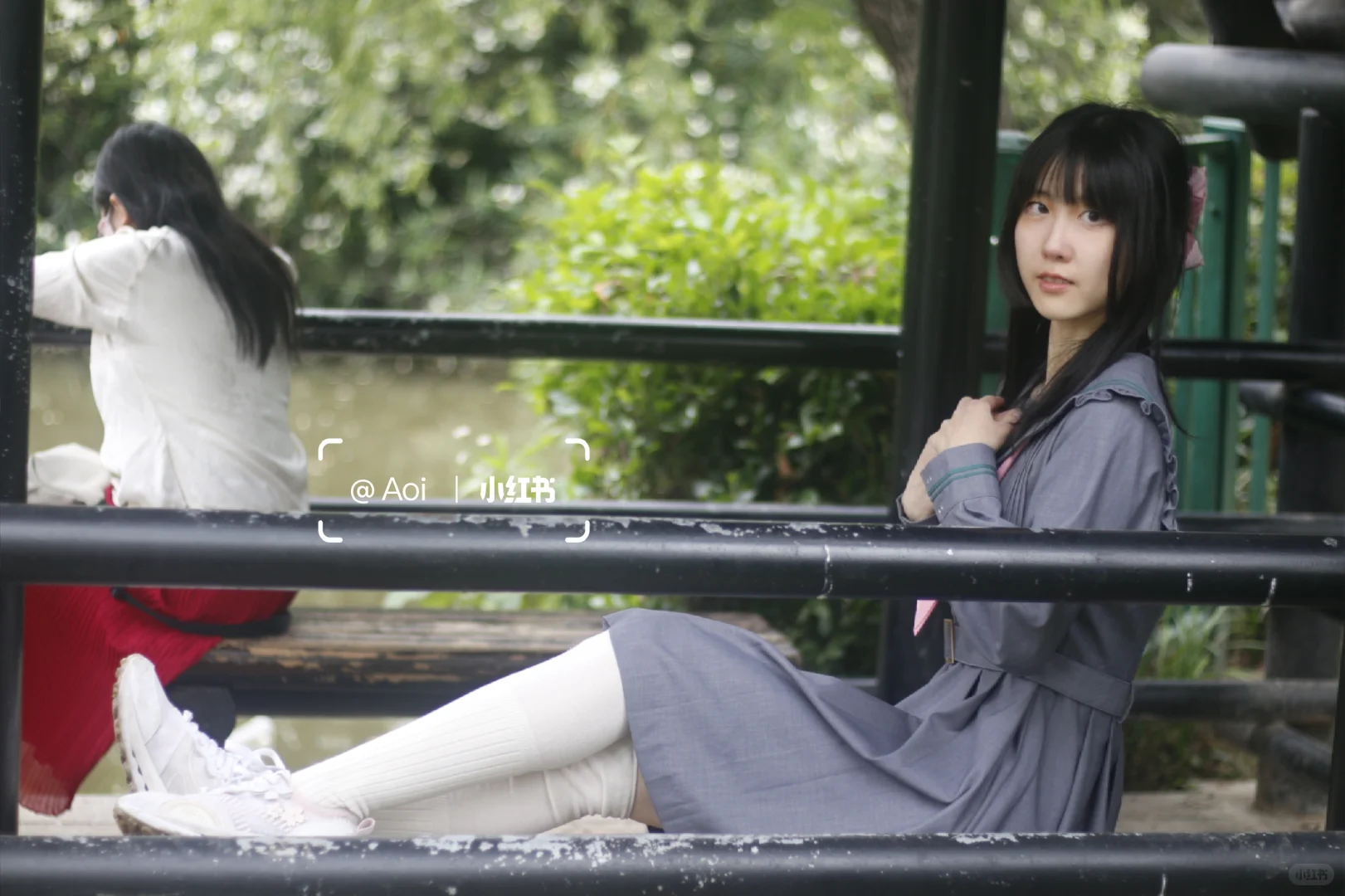 公园里偶遇的jk美少女