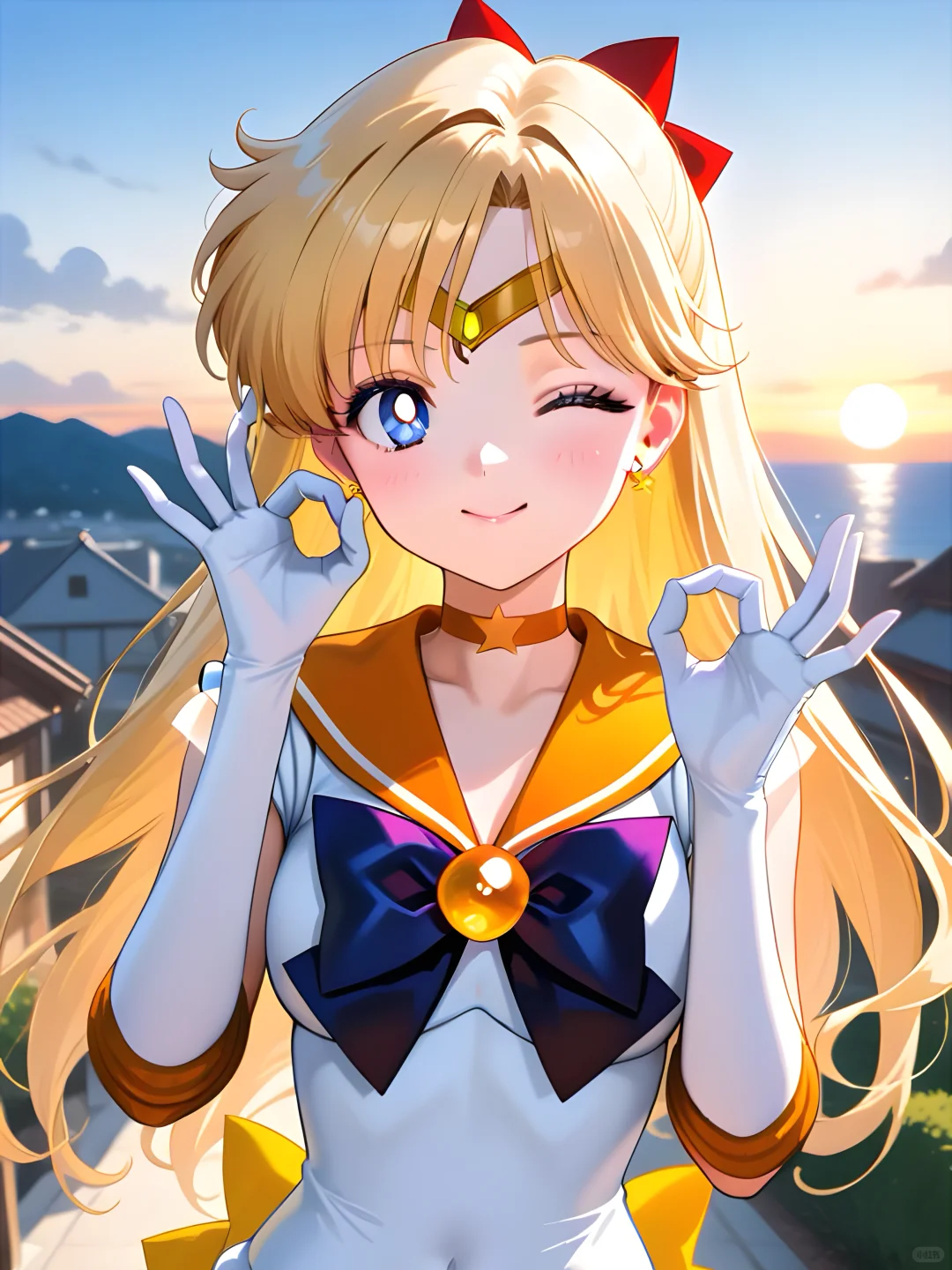 绝美美少女战士的特写哦！