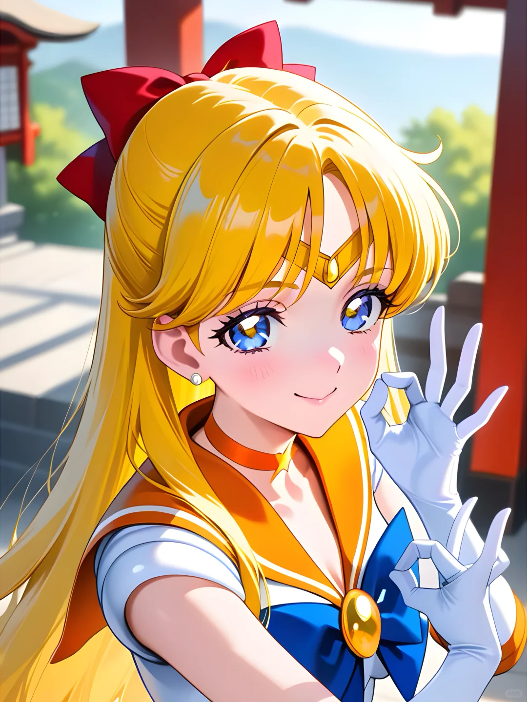 绝美美少女战士的特写哦！