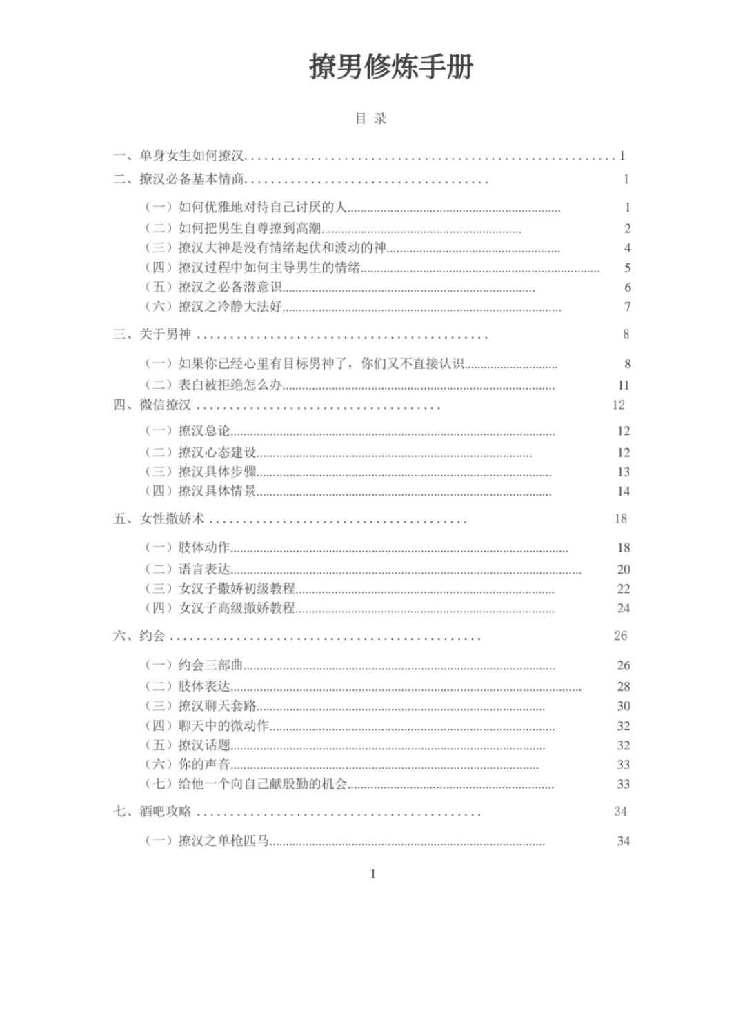 《撩男修炼手册》