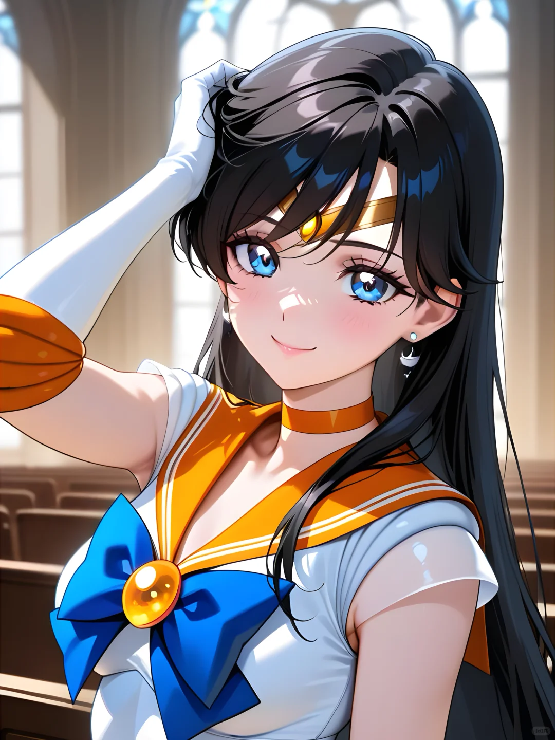 绝美美少女战士的特写哦！