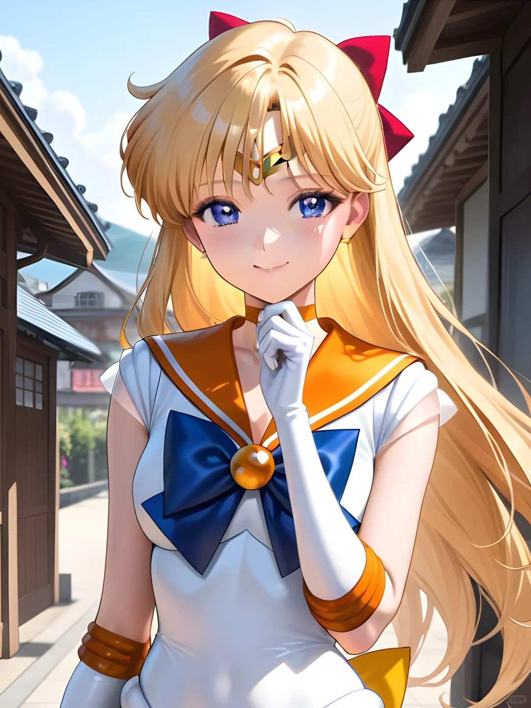 绝美美少女战士的特写哦！