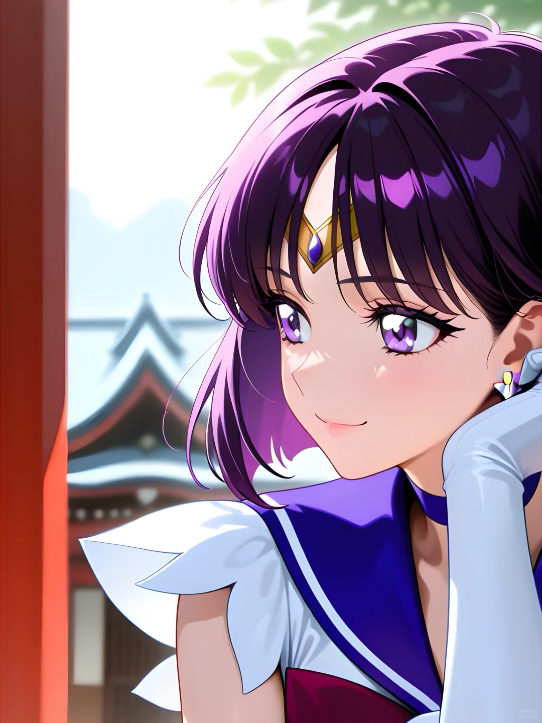 绝美美少女战士的特写哦！