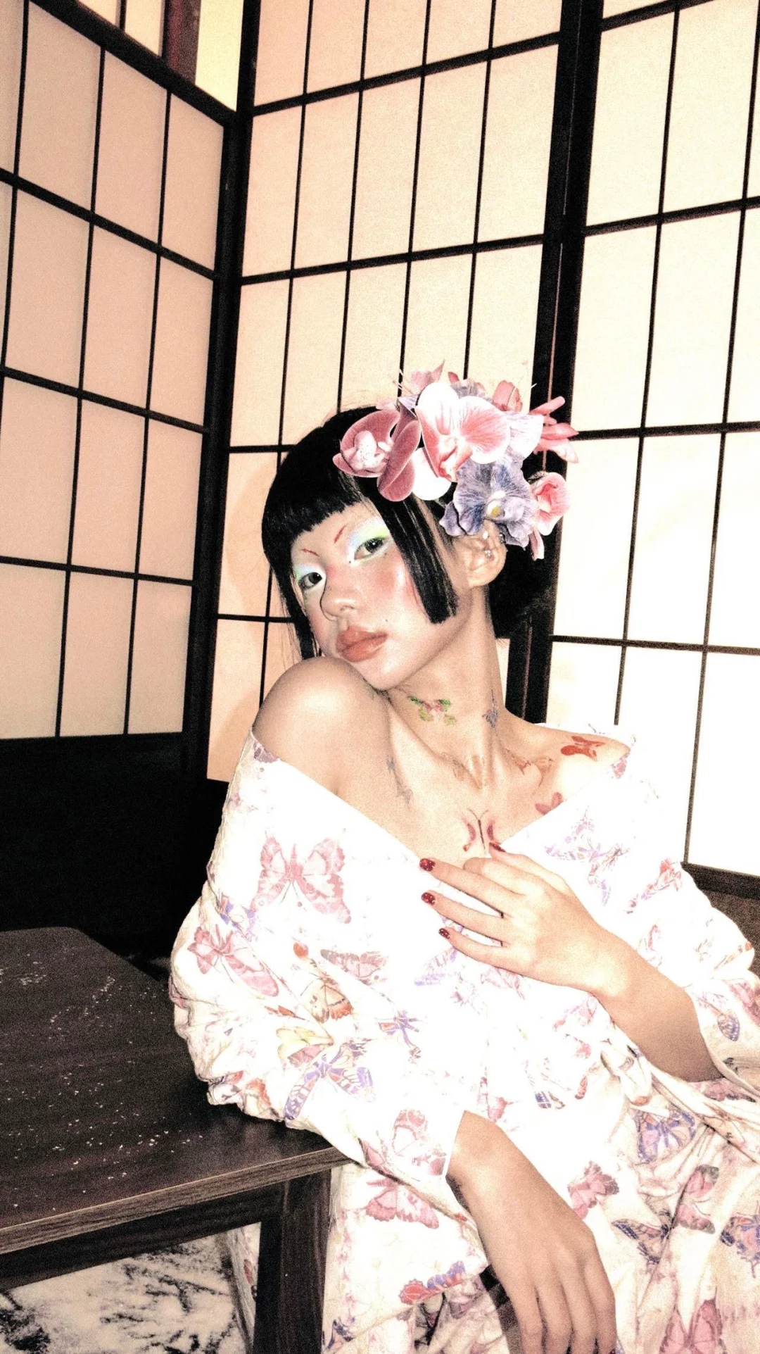 日系和服写真 👘 风情万种 妖艳花魁 蝴蝶🦋