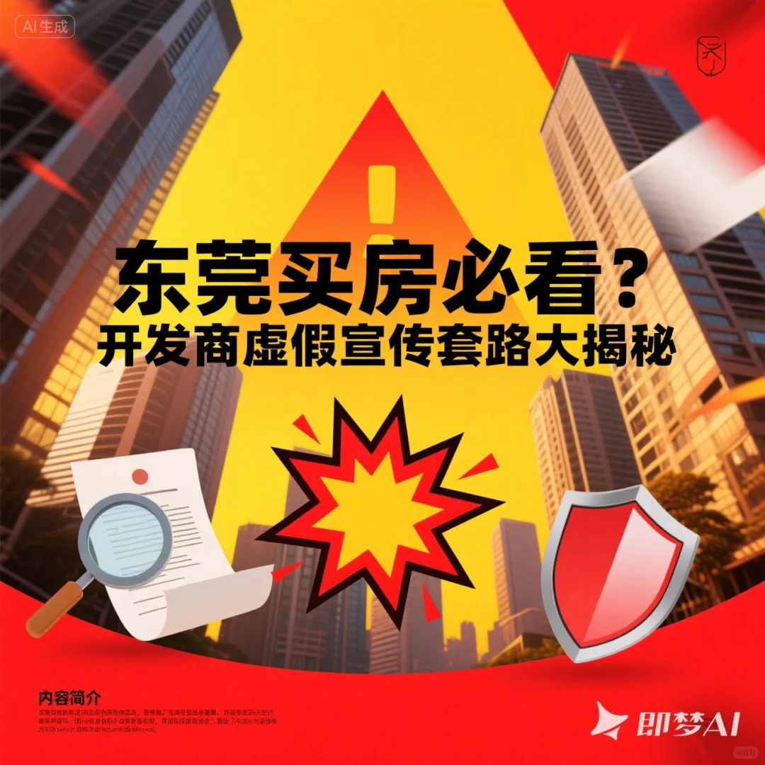 东莞买房必看❗开发商虚假宣传套路大揭秘