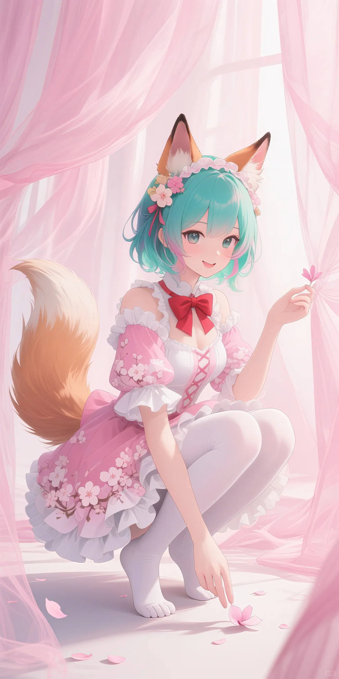 宝宝们，谁能拒绝会摇尾巴的洛丽塔狐娘啊！