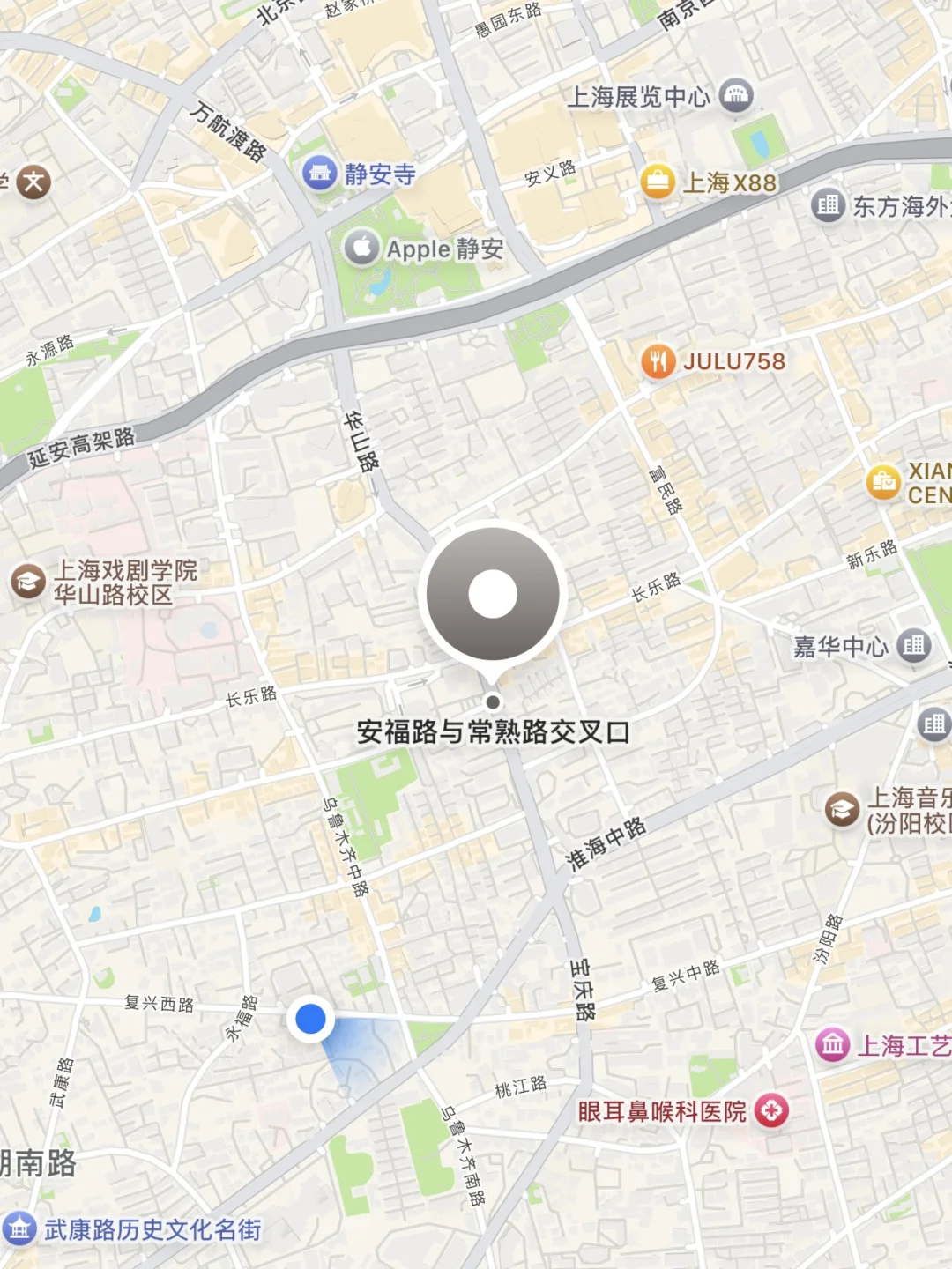 安福路丨沿街独栋老洋房，花园200㎡带车库