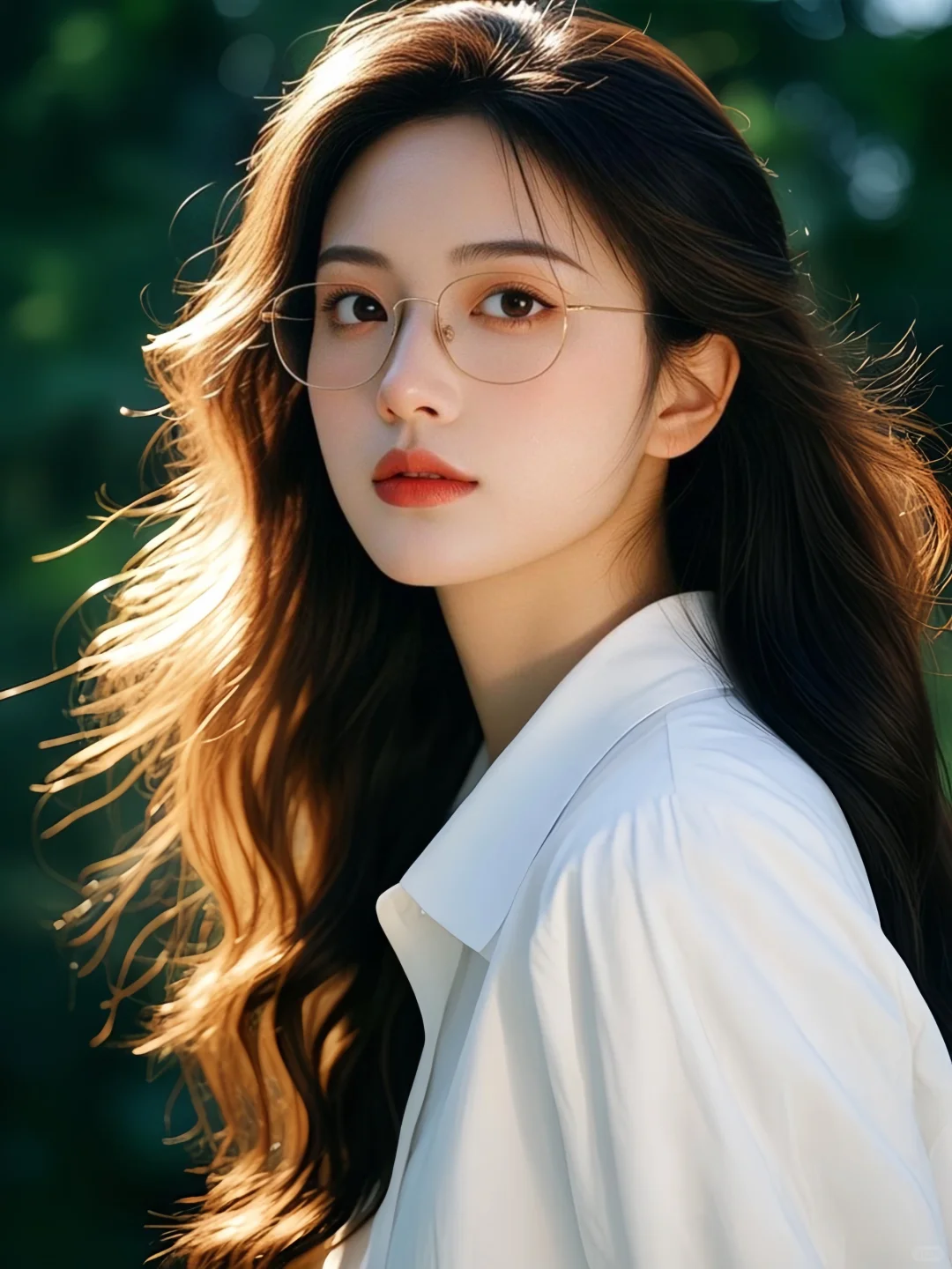 戴眼镜女孩，哪个风格是你喜欢的！