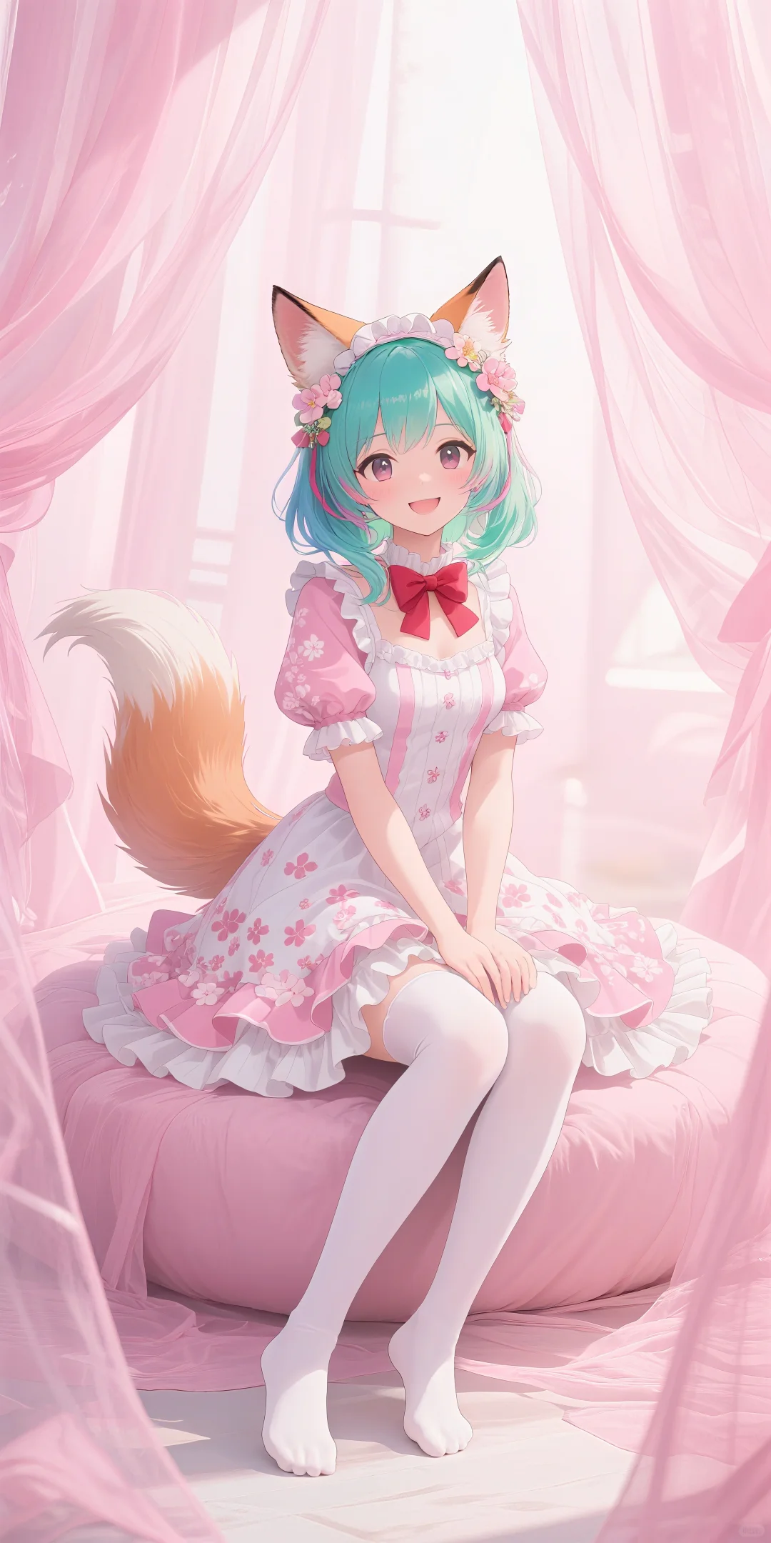 宝宝们，谁能拒绝会摇尾巴的洛丽塔狐娘啊！