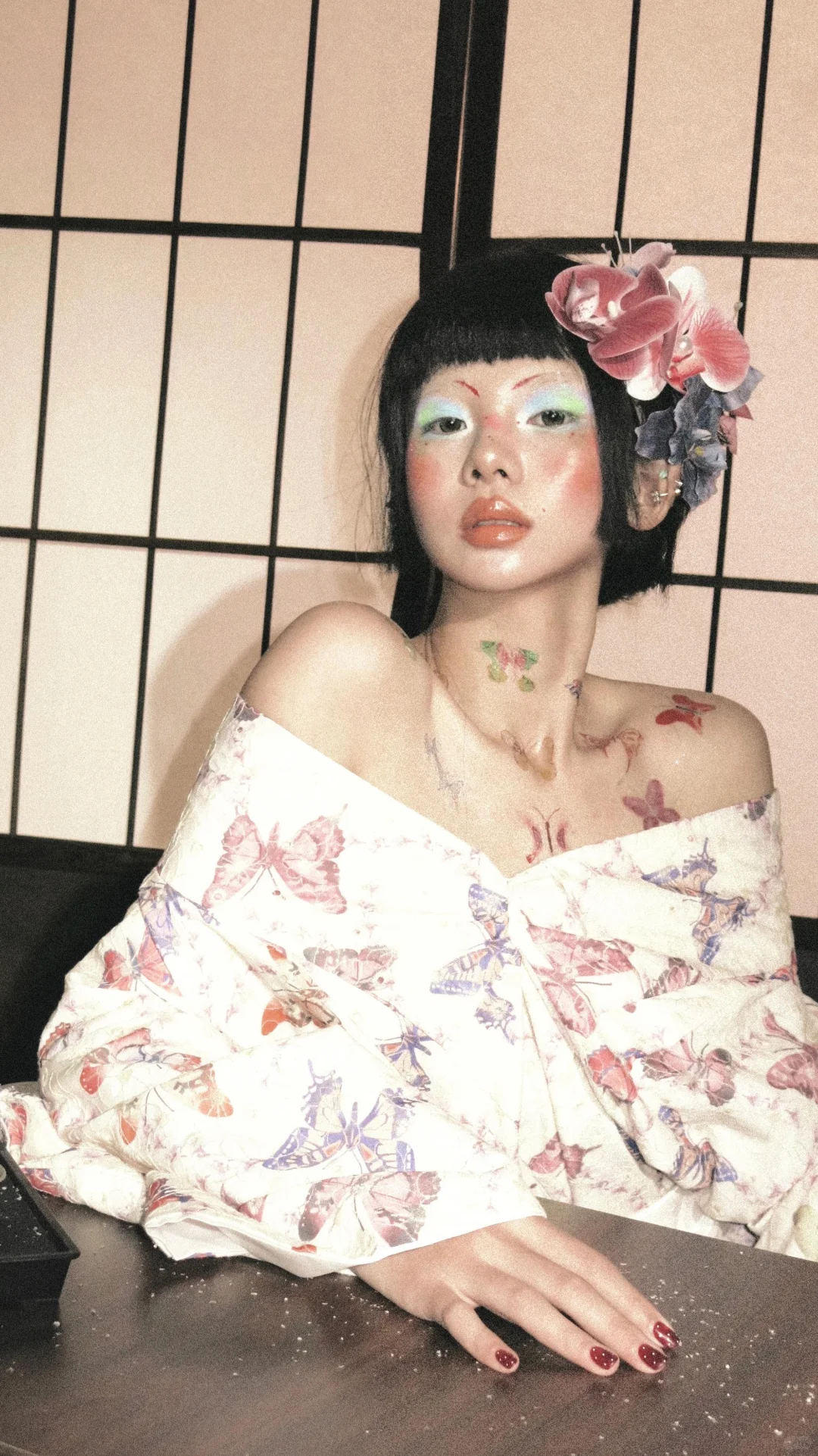 日系和服写真 👘 风情万种 妖艳花魁 蝴蝶🦋