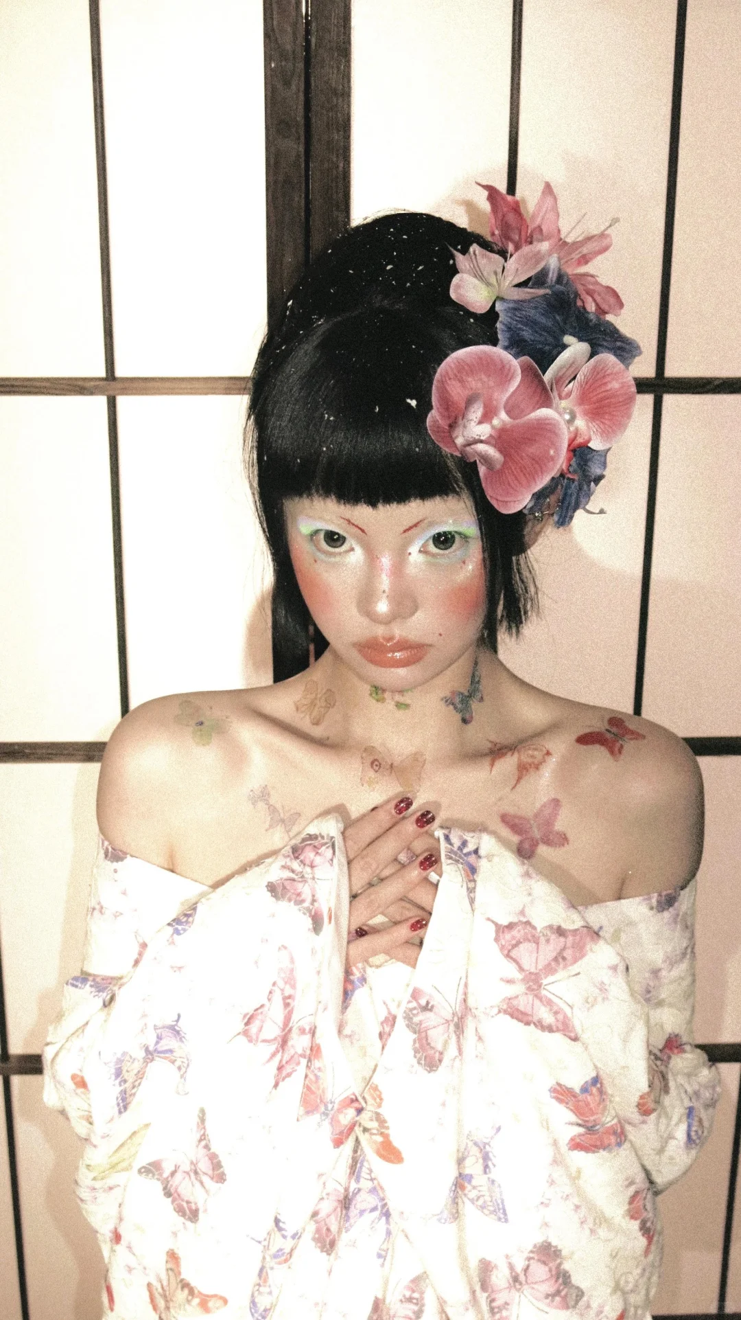 日系和服写真 👘 风情万种 妖艳花魁 蝴蝶🦋
