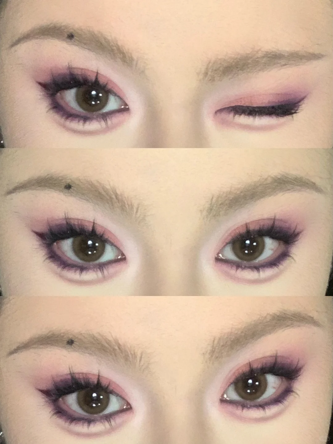 乌托邦｜粉紫撞色妩媚狐狸眼妆！附详细教程！！