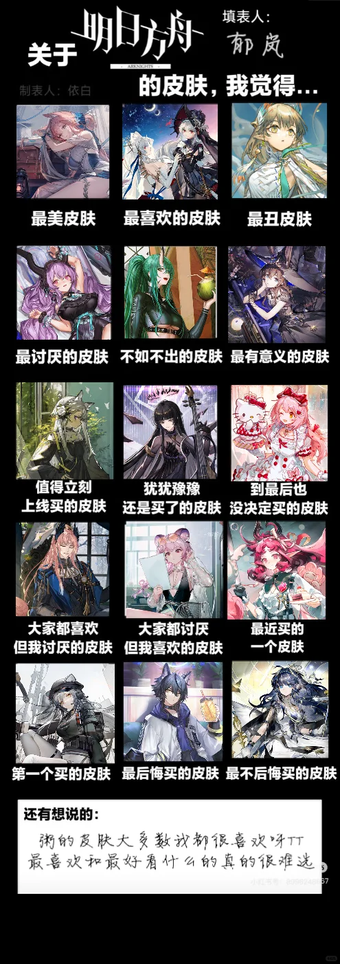 我真的不喜欢异客的皮肤。。