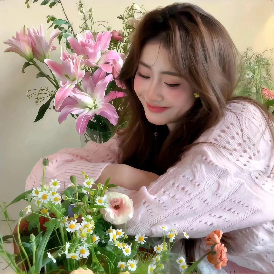 超爱的鲜花女头