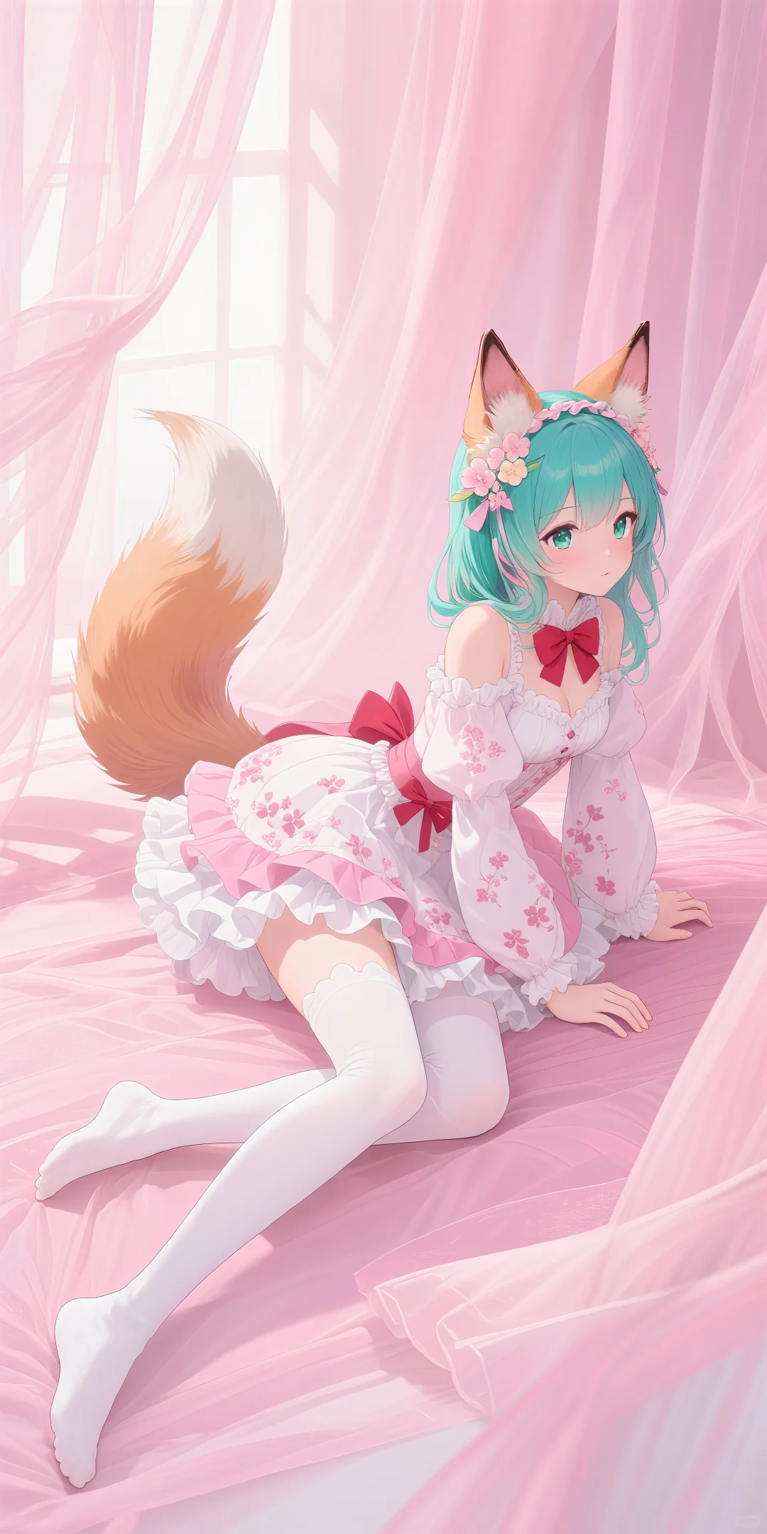 宝宝们，谁能拒绝会摇尾巴的洛丽塔狐娘啊！