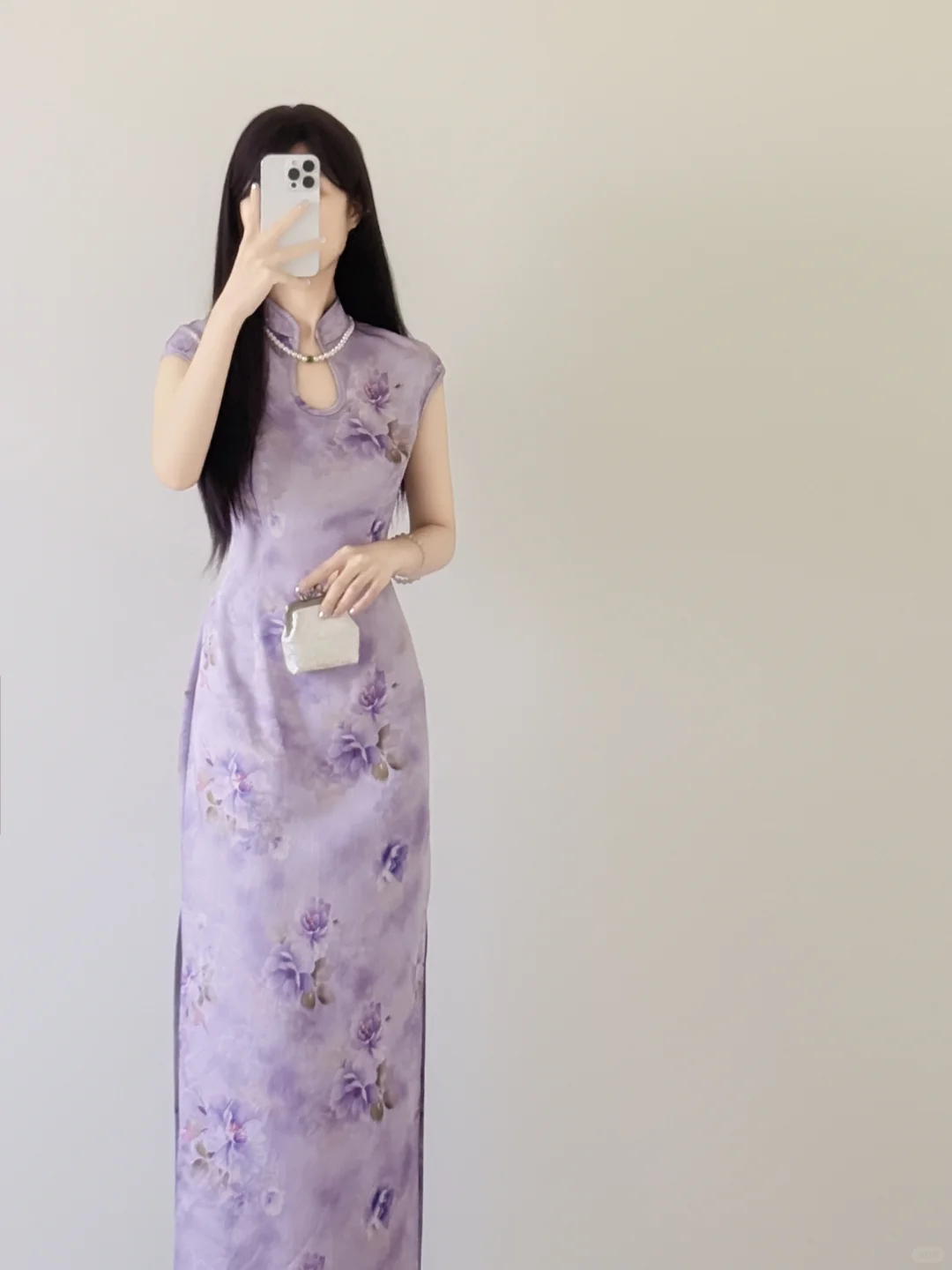 绝了‼️【合集】在线等！哪件紫旗袍最有韵味⁉️