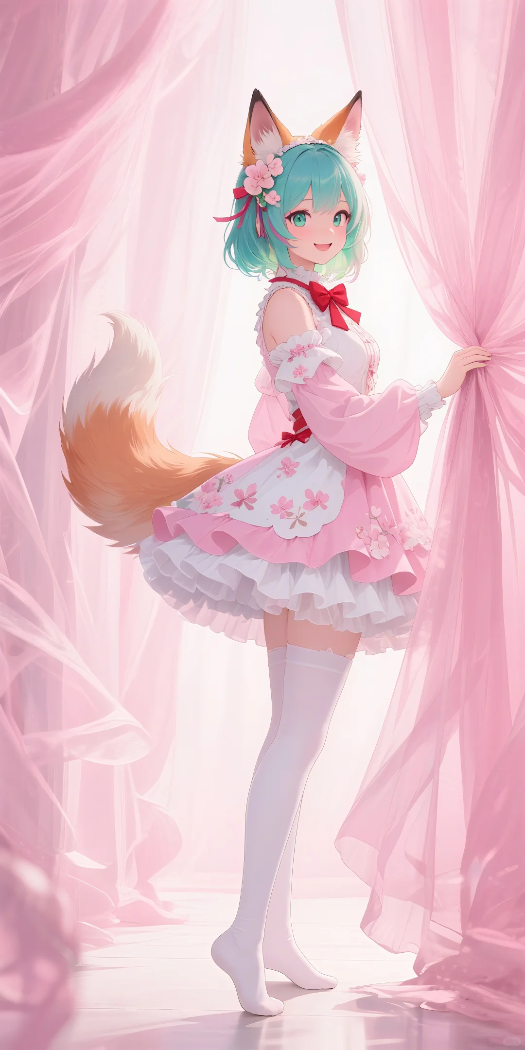 宝宝们，谁能拒绝会摇尾巴的洛丽塔狐娘啊！