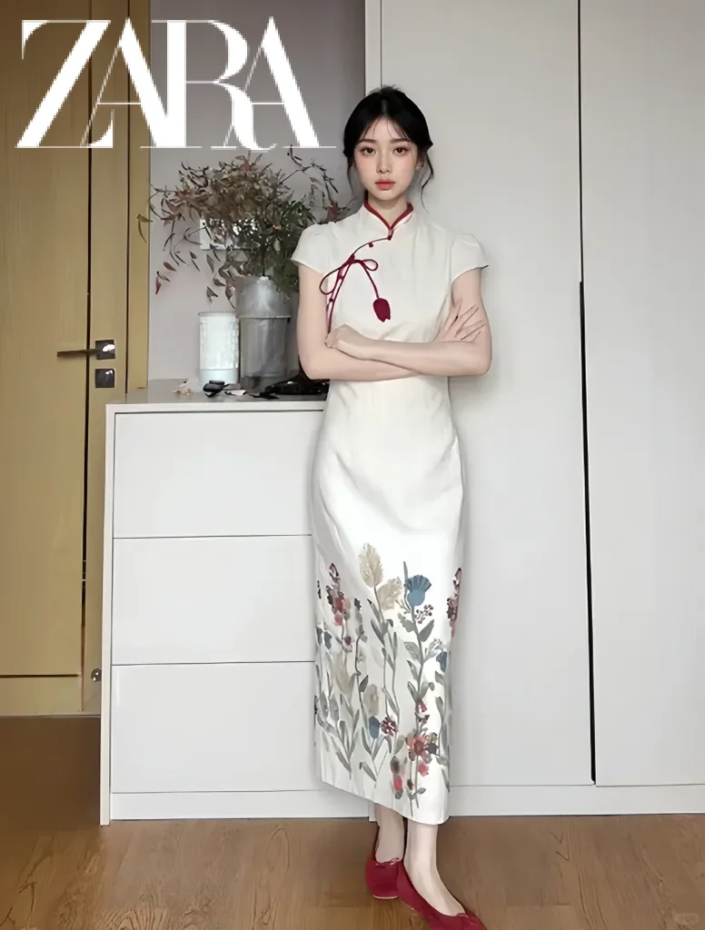 生活费600进❗️Zara新中式旗袍70+💰