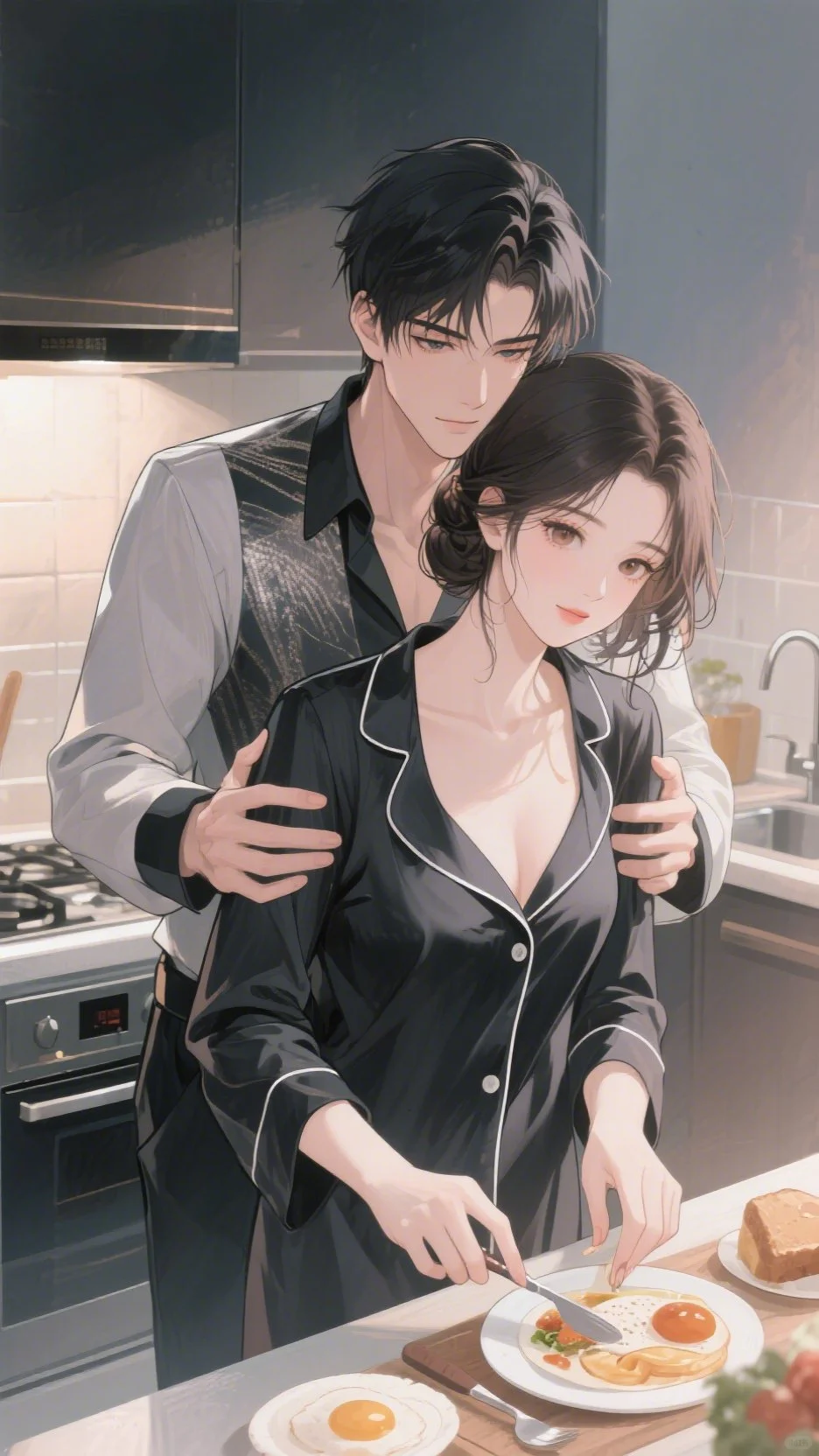 这组情侣插画把婚后生活画神了