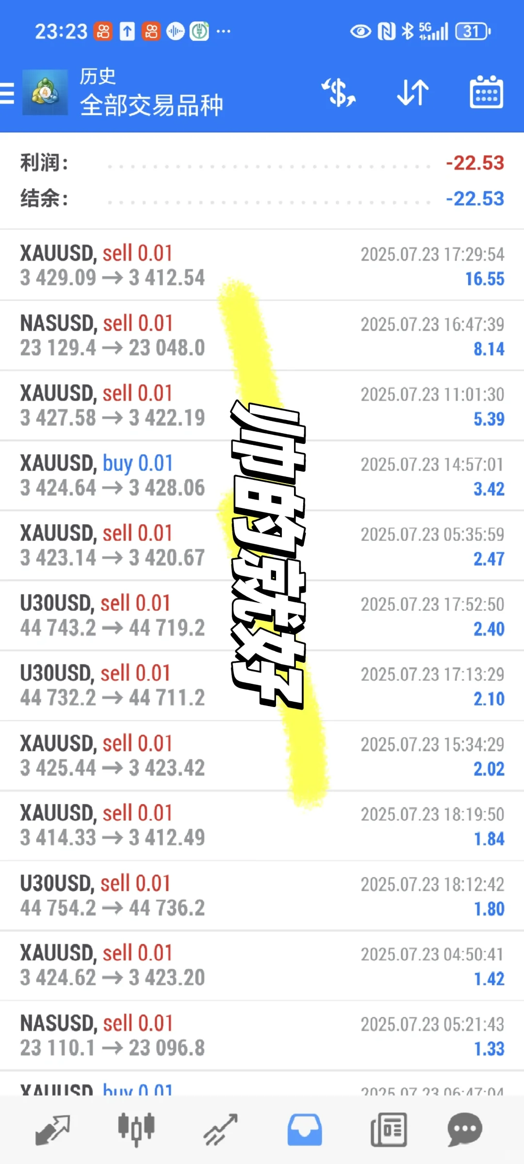 万元交易黄金股指第10天