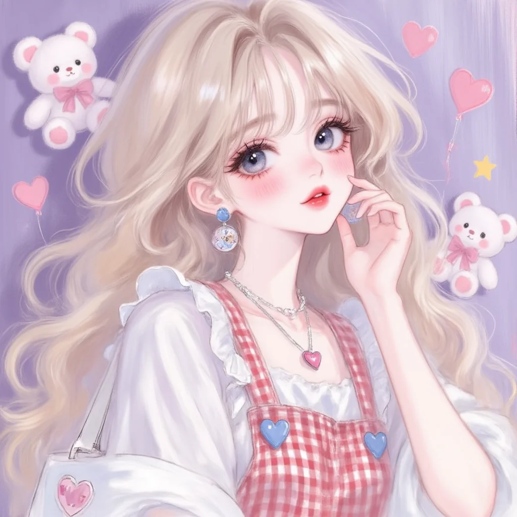 女头｜甜甜的插画女孩来啦～