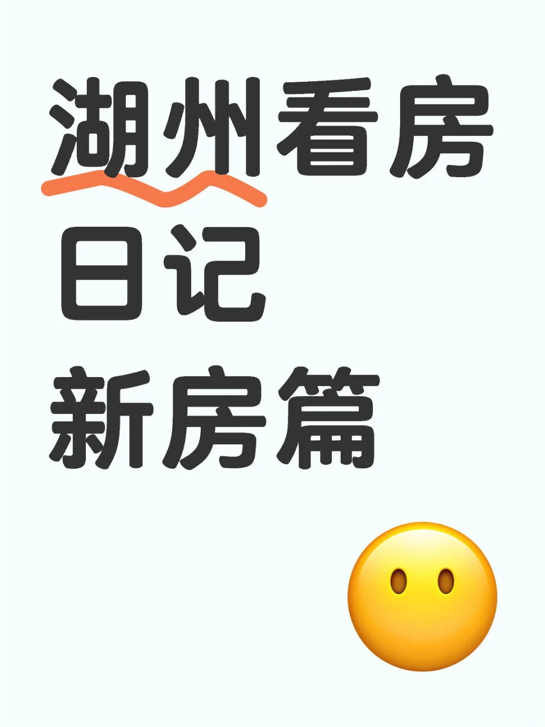 湖州看房日记新房篇