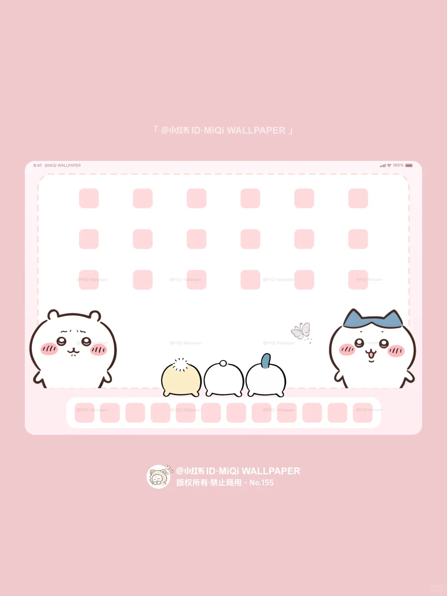 155｜chiikawa乌乌又跑去摸鱼～｜平板壁纸