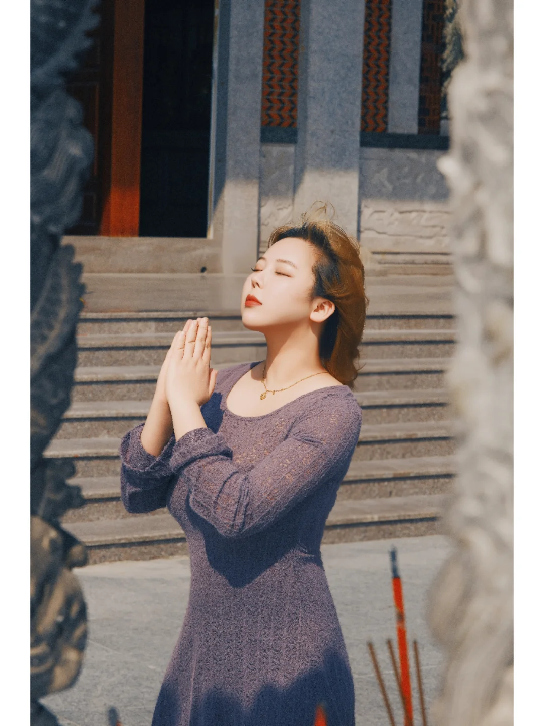 58元20底！晴天洛伽寺丰腴女生照样出片📸