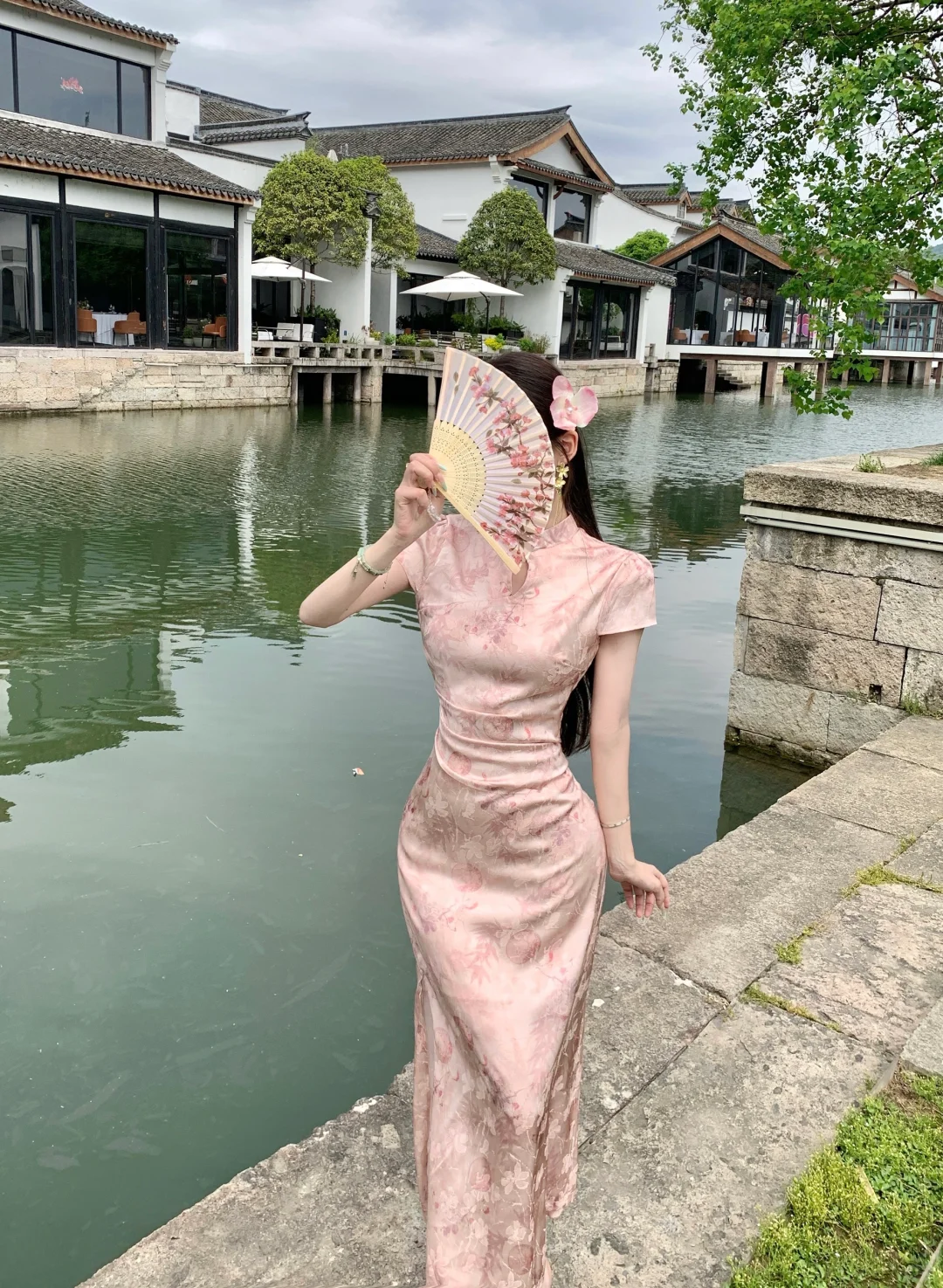 粉色竹子旗袍🎎显白必备