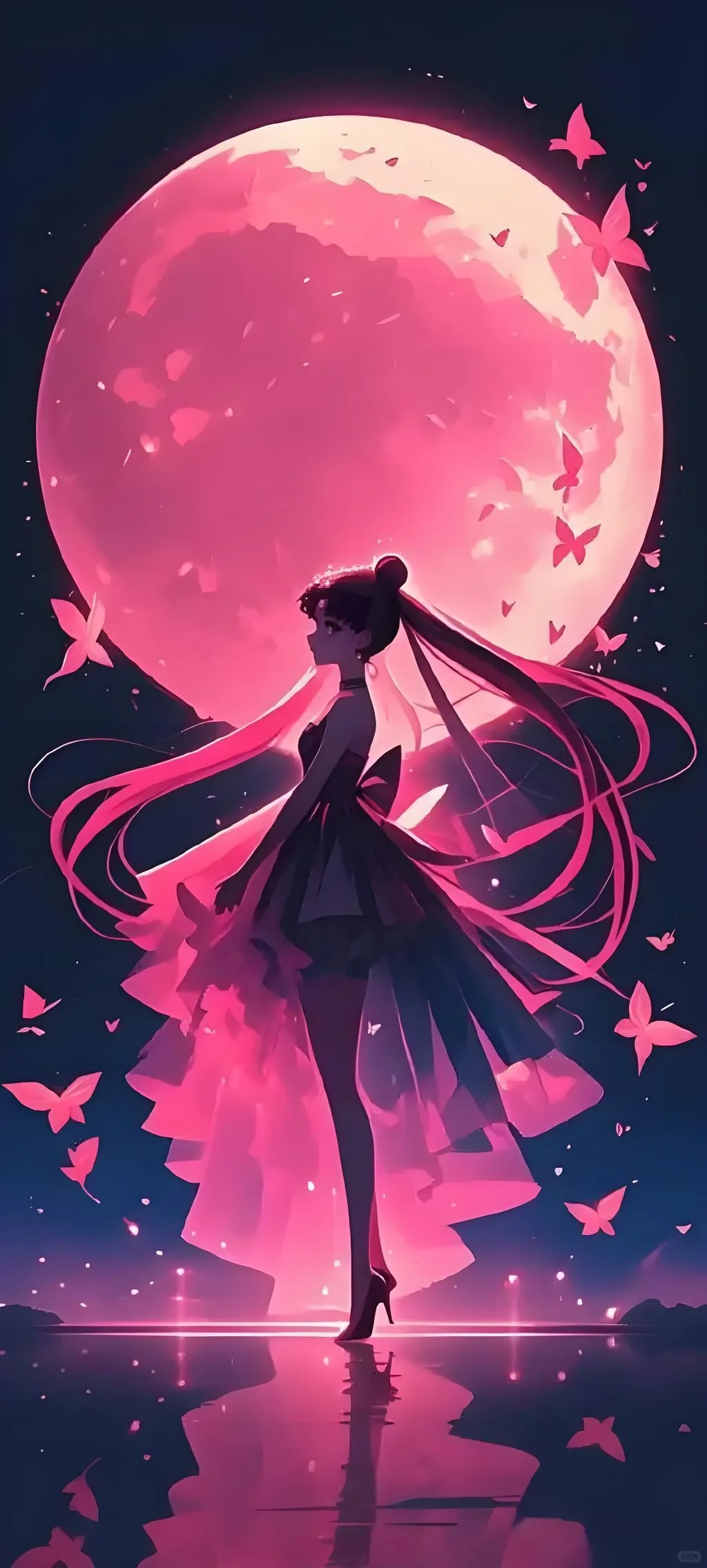 粉月亮美死我了🥺🥺🥺超绝美少女壁纸