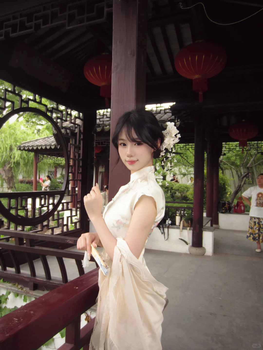 常熟陪拍📸｜苏州园林里的中式旗袍🍃