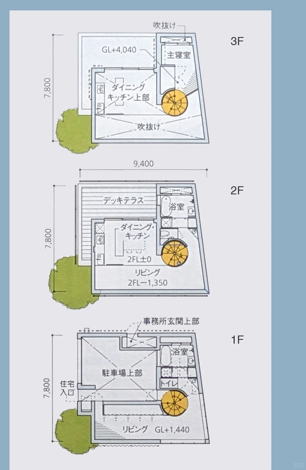 事务所兼住宅案例，经营管理签的理想住宅。