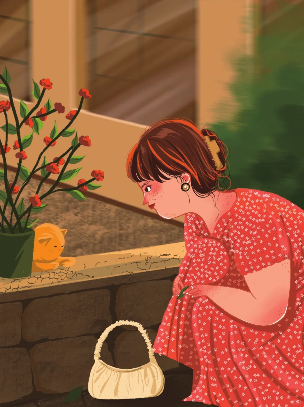 【插画分享】丰腴女孩的法式风情