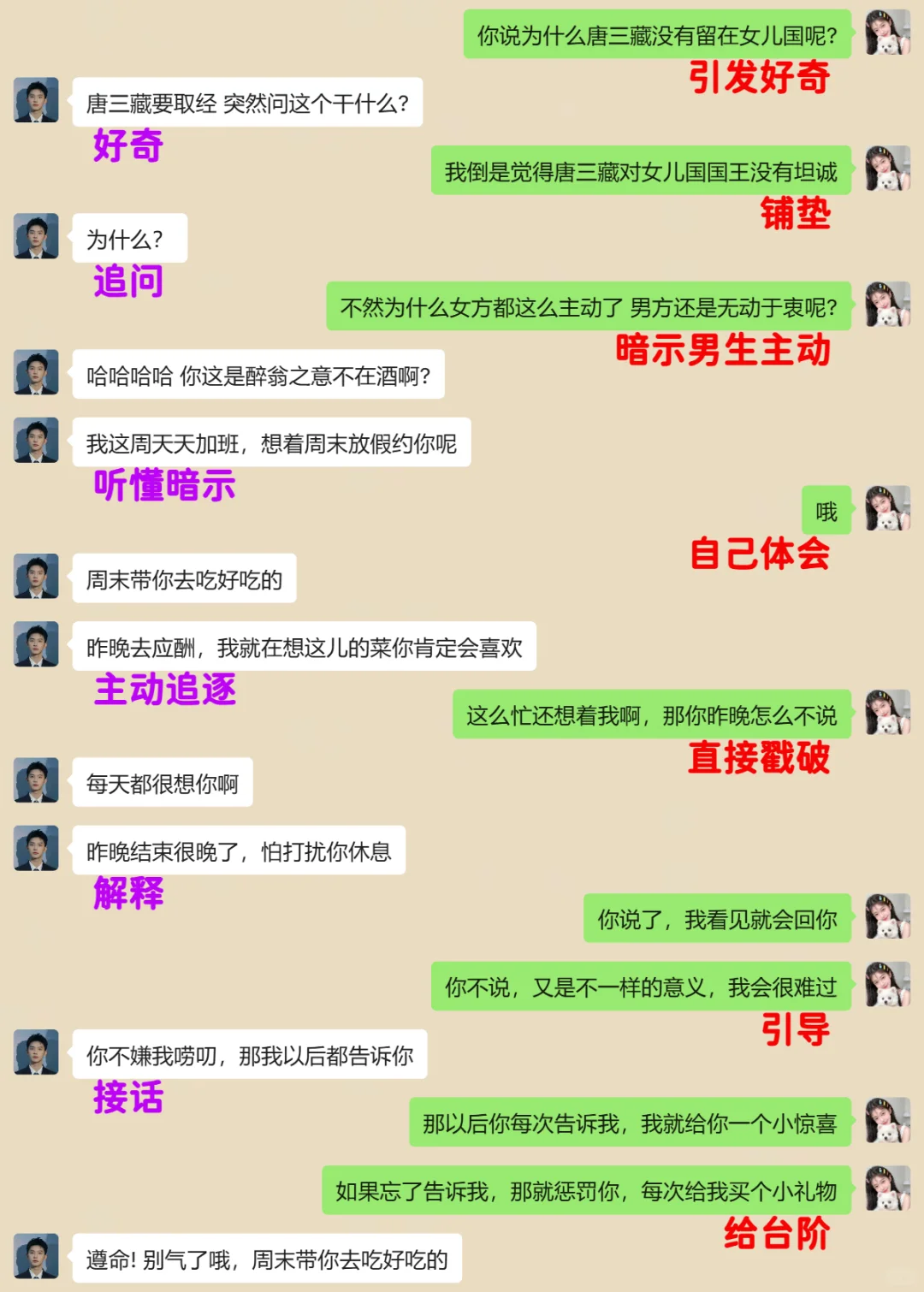 优质男冷漠，幽默回应