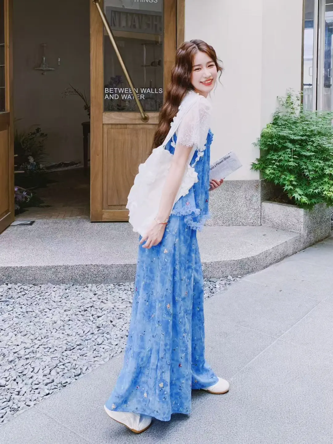 🔷夏日冰蓝碎花套装｜甜妹职场穿搭天花板