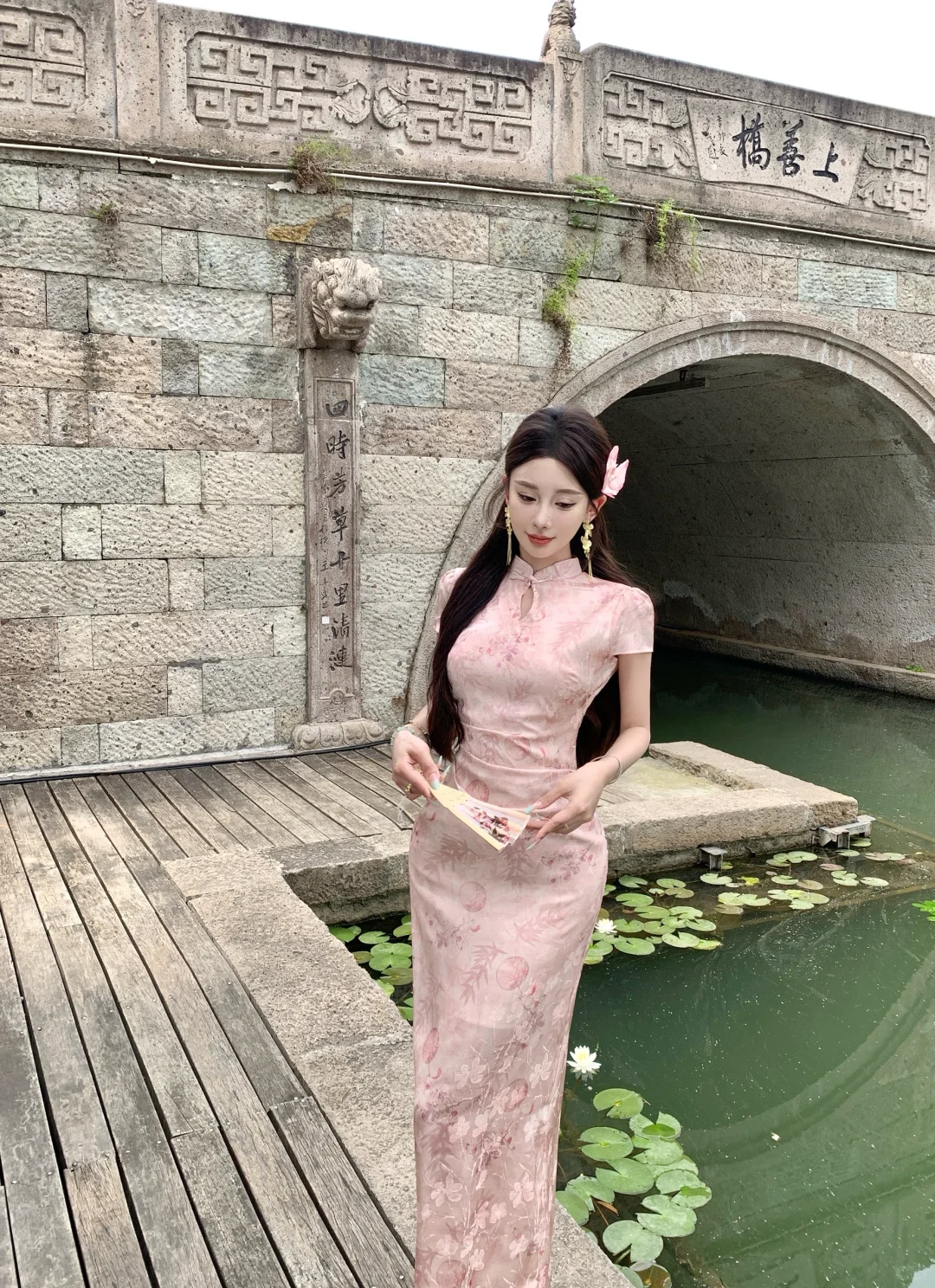 粉色竹子旗袍🎎显白必备