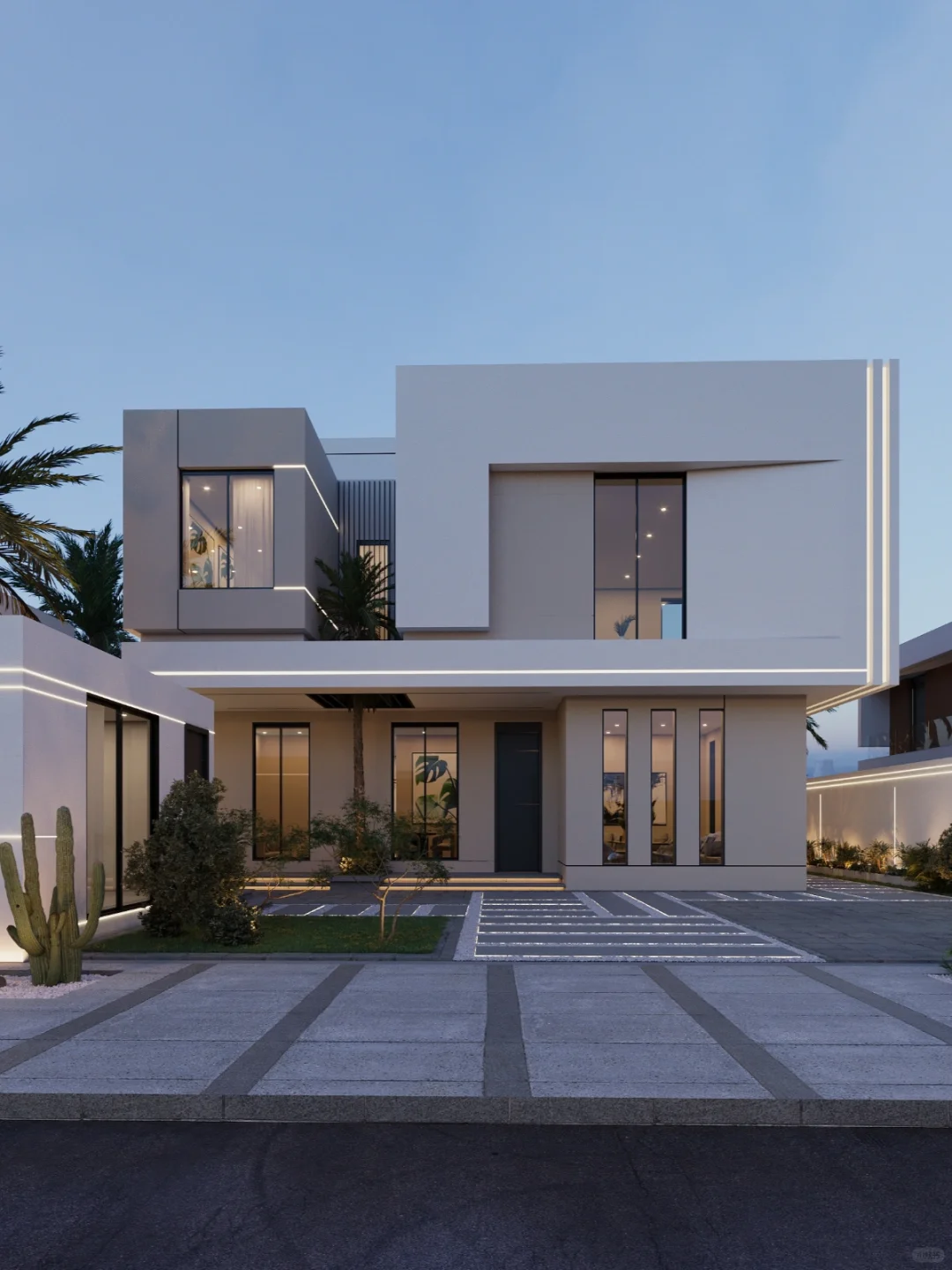 🏡自建房案例分享：简约+纯净+二层