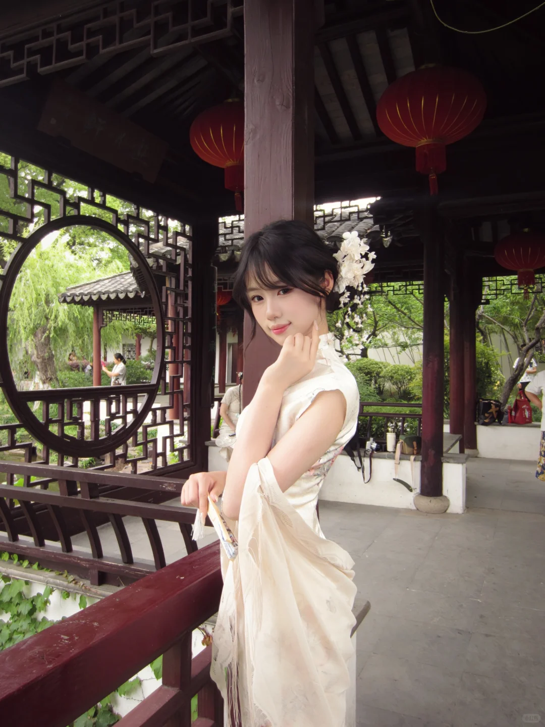 常熟陪拍📸｜苏州园林里的中式旗袍🍃