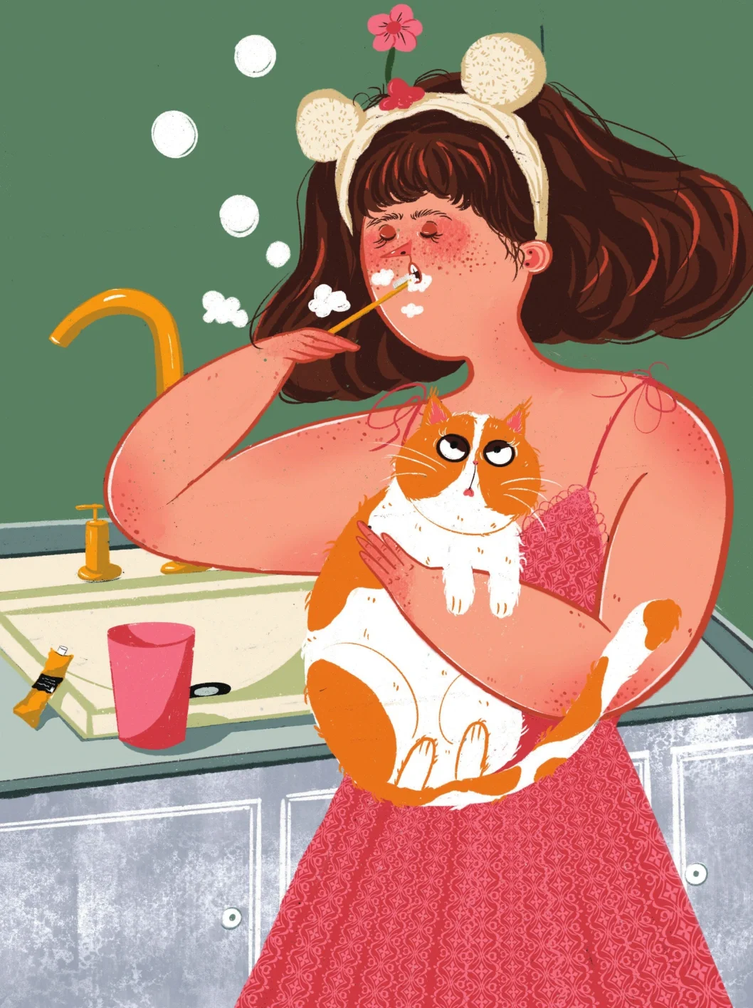 【插画分享】丰腴女孩的法式风情