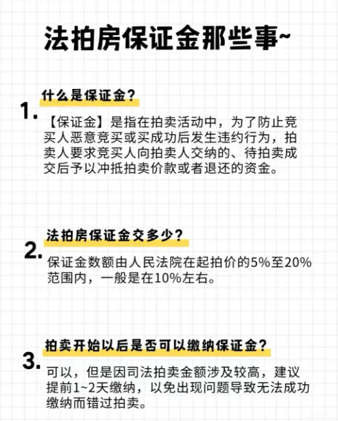 法拍房的保证金怎么交？必须要交吗？