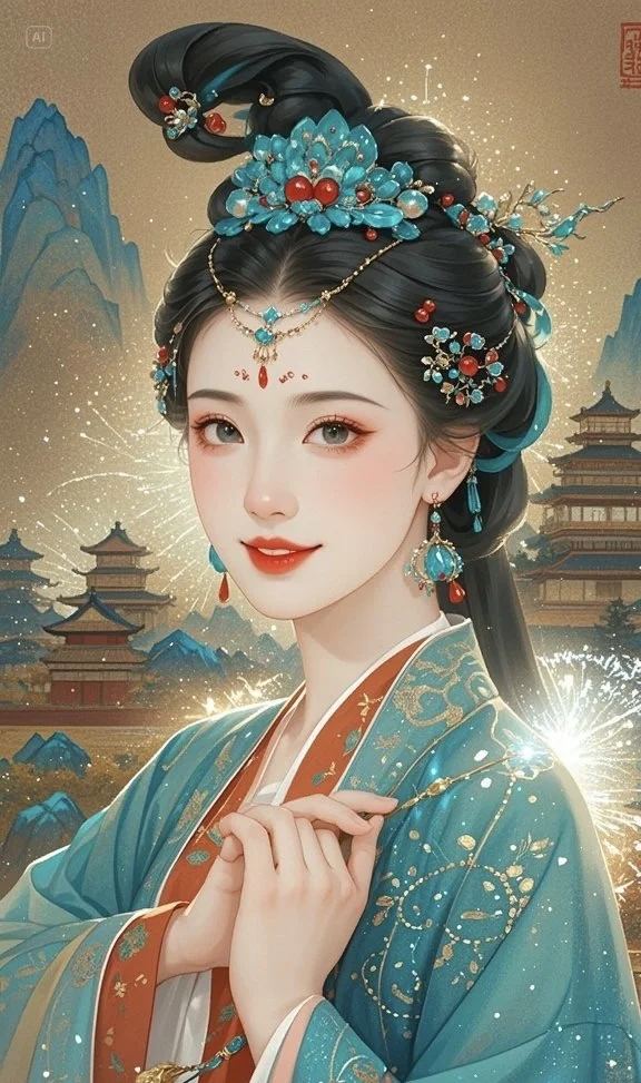 图一的国风美女，好美啊！