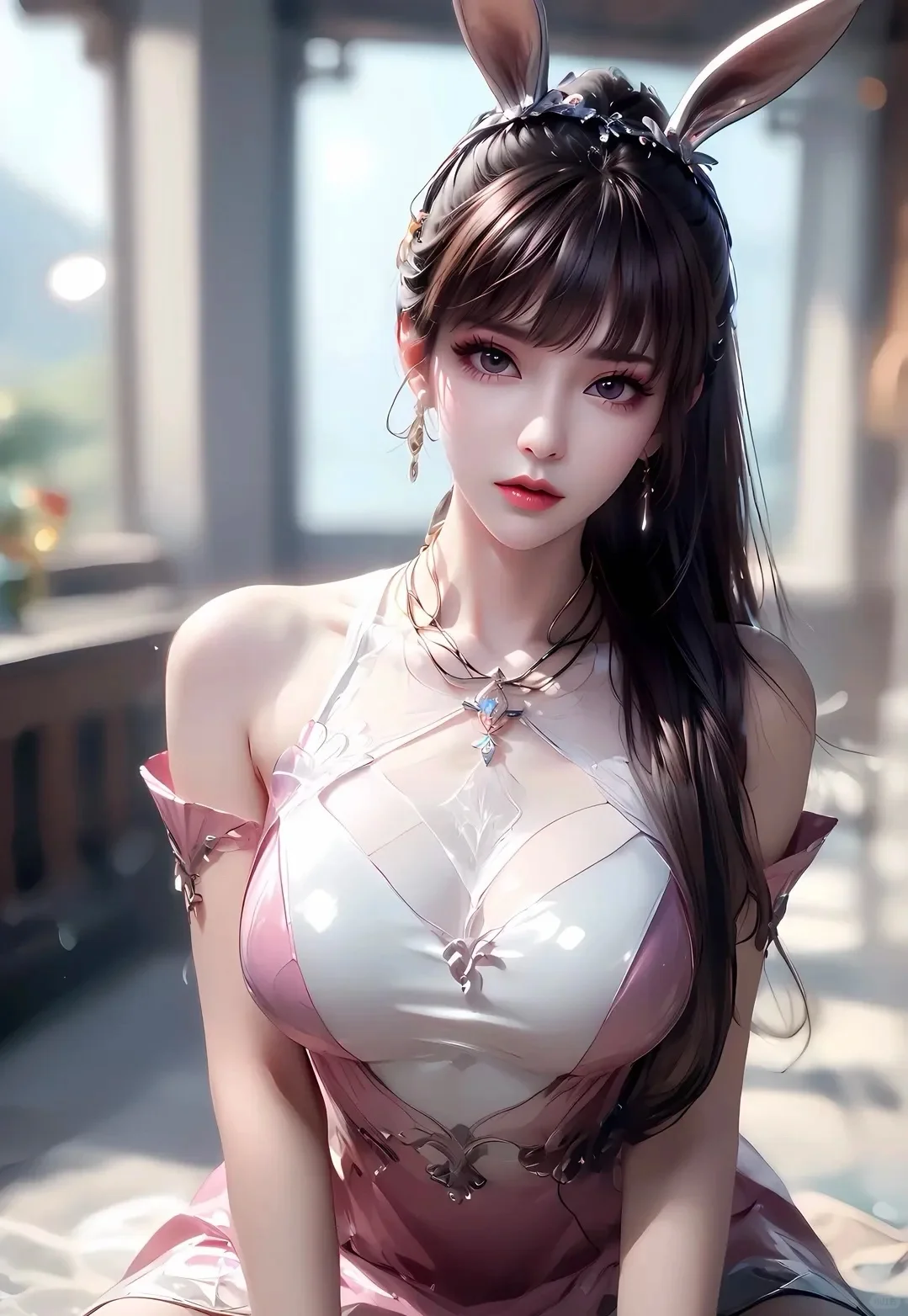 小舞国漫女神图片（9粉裙版）