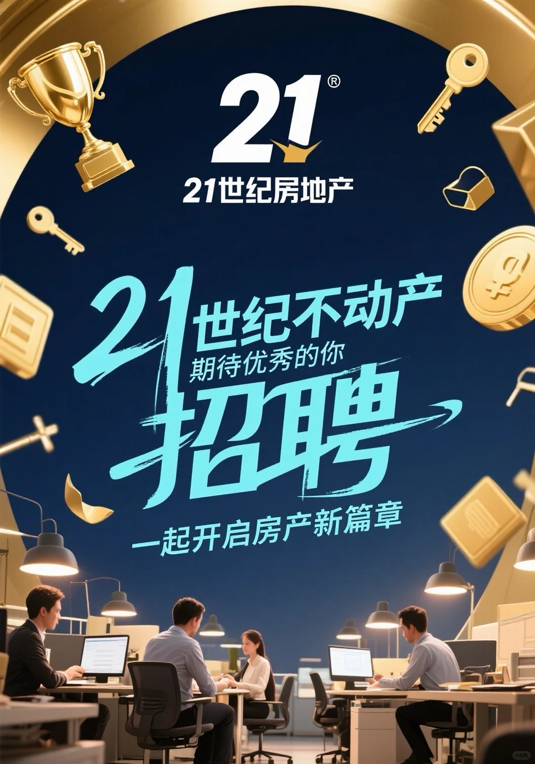 诚聘高级房产经纪人