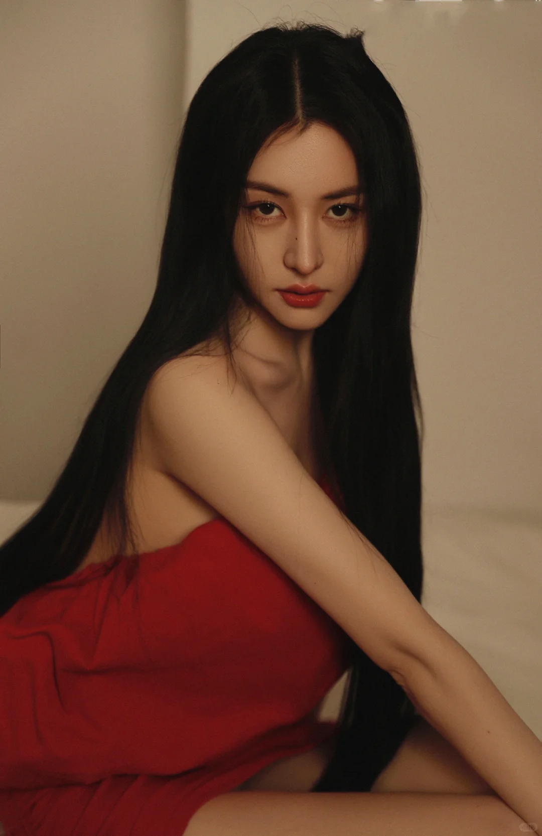 正红✘纯欲💥这组写真把我自己都撩到了…