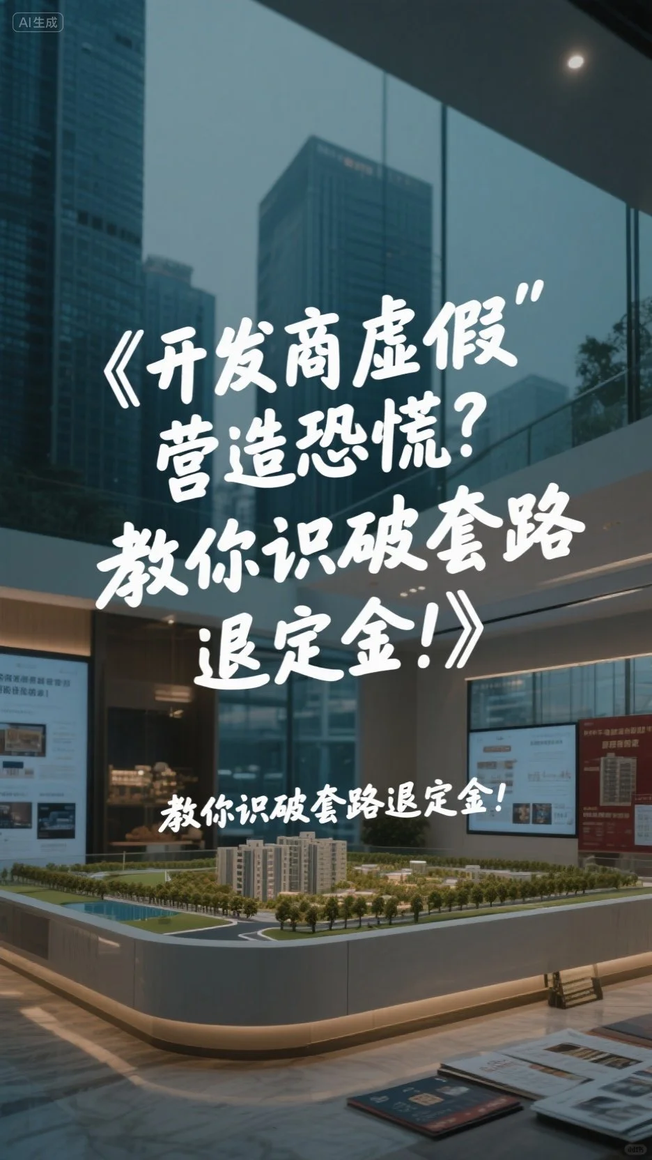 开发商虚假“热销”营造恐慌？教你退定金