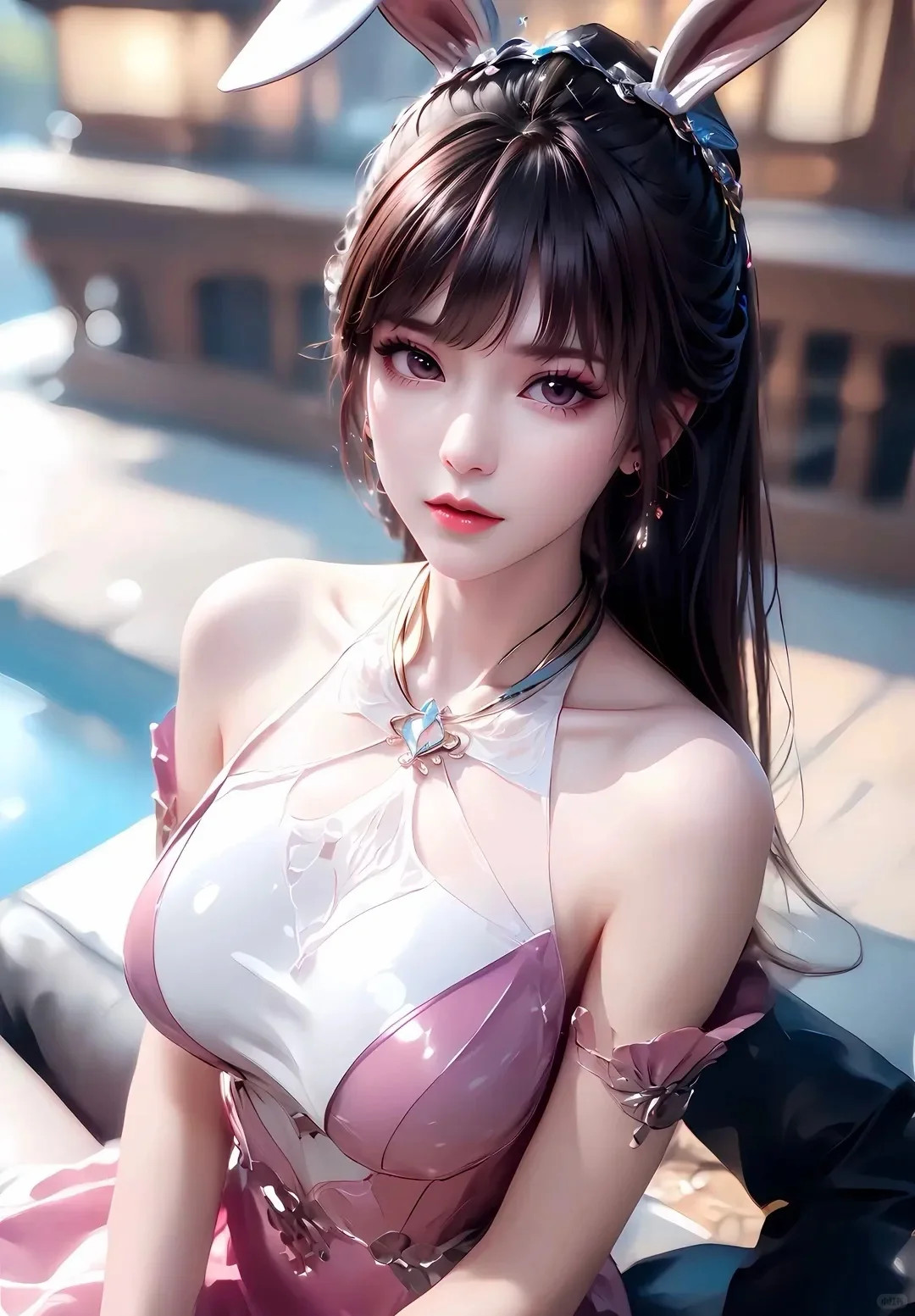 小舞国漫女神图片（9粉裙版）