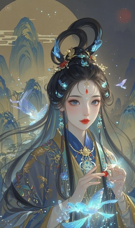 图一的国风美女，好美啊！
