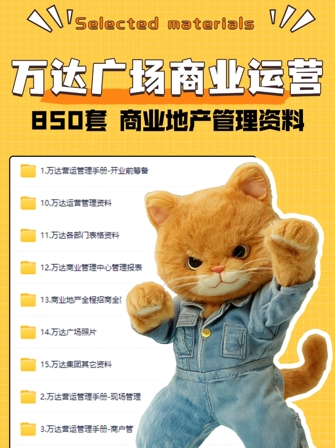 万达商业地产运营管理资料招商手册筹备现场