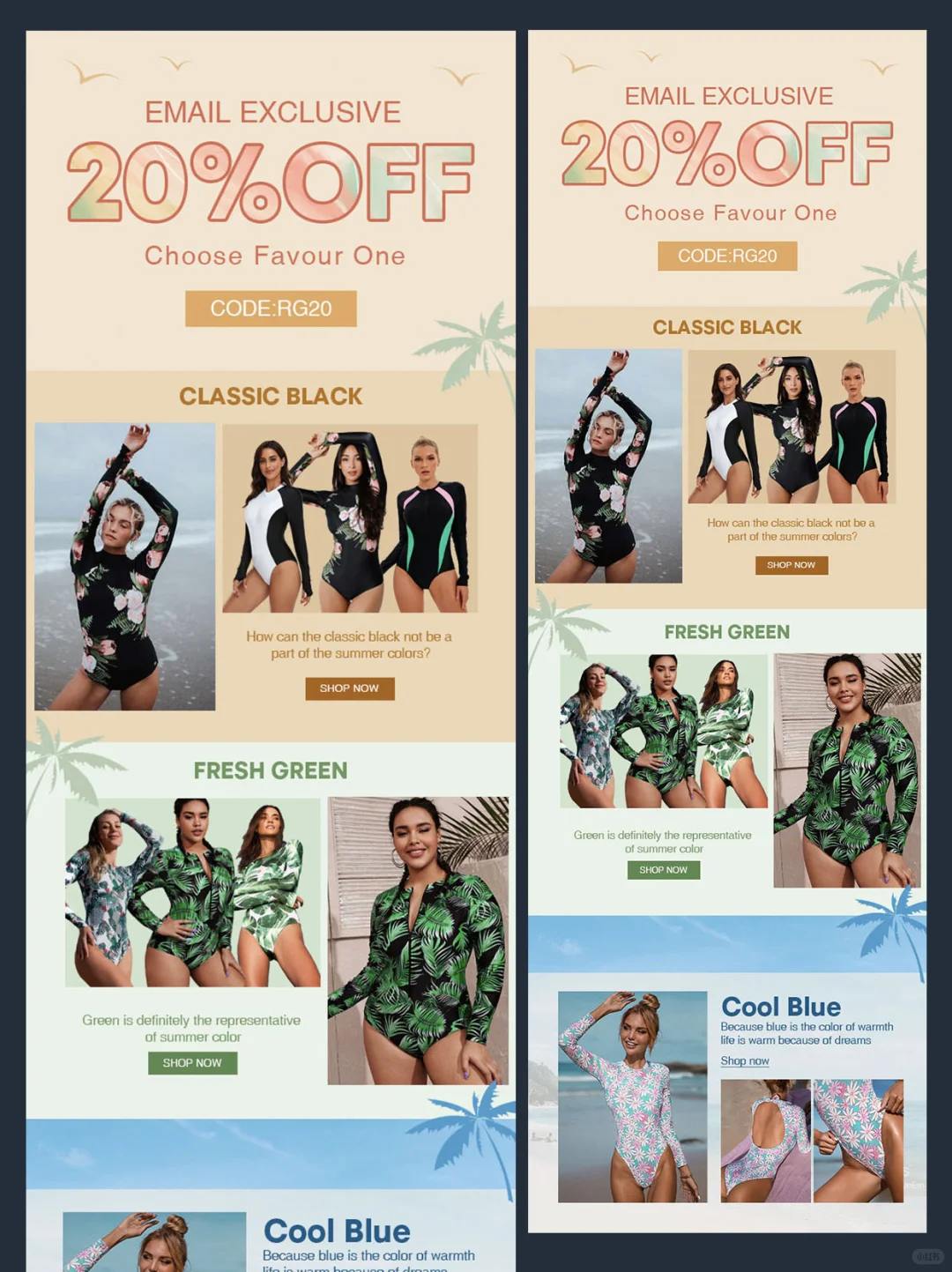 视觉设计—泳装版式设计分享