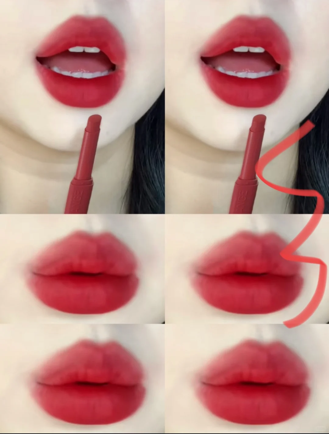 东方美学震撼‼️复古正红真正的显白美女色